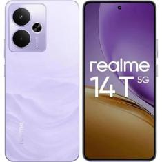 Smartphone Realme 14T 5G 256GB, 8GB RAM, Tela 6,67, AMOLED 120Hz, Câm.