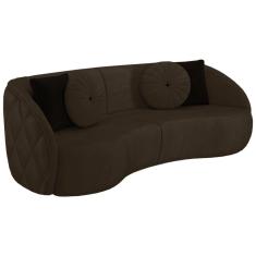 Sofa 4 Lugares 288 cm Passion Veludo SL 942 Moll