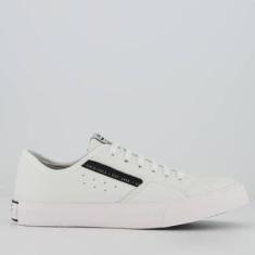 Tênis Coca Cola Florida Leather Feminino Branco e Preto-Feminino