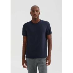 Camiseta Manga Curta Masculina H+, G, Azul escuro