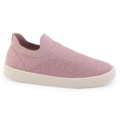 Tênis fem SlipOn Gaspea Beira Rio 4280.104 knit calce fácil-Feminino