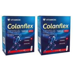 Combo 2 Caixas Colanflex Colágeno Não Hidrolisado Tipo Ii 60 Cápsulas
