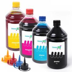 Kit 4 Tintas Compatível Canon G4110 1 Litro Inova Ink