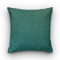 Capa de almofada VivaIN linho liso verde