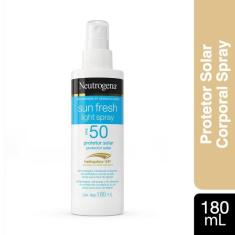 Protetor Solar Corporal Spray Neutrogena Sun Fresh FPS50 180ml