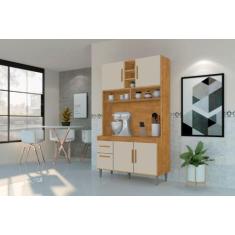 Armário de Cozinha CR 4 Portas + 2 Gavetas Cor Branco - SM