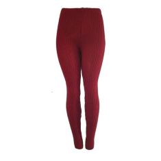 Calça Fuso Katlen Tricot Canelado - segunda pele, Único, Vermelho