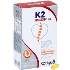 KATIGUÁ Vitamina K2 Plus 149Mcg Mk- 7 Katiguá 30 Cápsulas Softgel • 30 Doses Branco