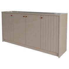 Aparador buffet 4 portas Cimol Off White - 100% mdf