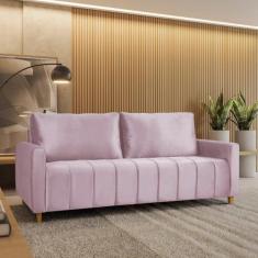 Sofá Amelie 3 Lugares em Veludo Yescasa