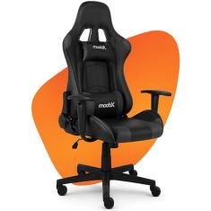 Cadeira Gamer Profissional Escritório MoobX GT Racer Ergonômica Reclinável Preta