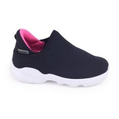 Tênis infantil mna Bloompy 4725 Levity Girls SlipOn elástico-Feminino