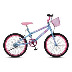BICICLETA COLLI JULLY ARO 20 COM CESTA - AZUL
