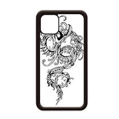 Capa de celular com arte de dragão da cultura chinesa para iPhone 11 Pro Max para Apple Mobile Case