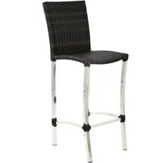 Banqueta De Alumínio Cannes Para Edícula Mesa De Jantar Trama 