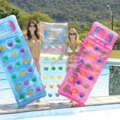 Colchao Inflavel Solteiro Bronzeador Com Porta Copos