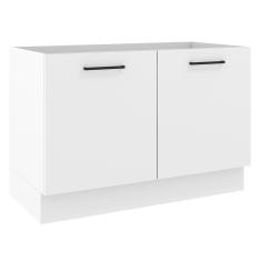 Balcão De Pia Madesa Agata 2 Portas - Branco Rustic/branco
