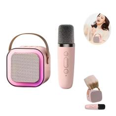 Caixinha Som Karaokê Infantil C/ Microfone Sem Fio Bluetooth-Unissex