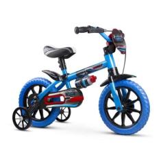 Bicicleta Infantil Menino Aro 12 Veloz - Nathor - Azul, 12", Azul, 12"