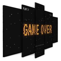 Quadro Decorativo Sala Quarto Escritório Game Over - Wall Frame