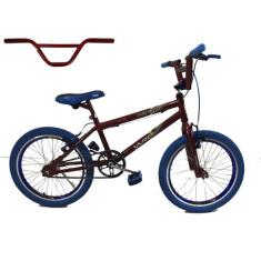 Bicicleta Aro 20 Bmx Cross Freestyle Aero - WRP, Vermelho, Azul