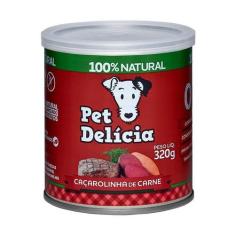 Ração Úmida Pet Delícia Lata para Cães Adultos e Filhotes Sabor Caçaro