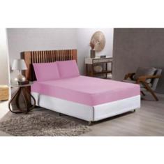 Lençol Cama de Casal Queen Premier 170 Fios com Elástico - Luck Baby, 
