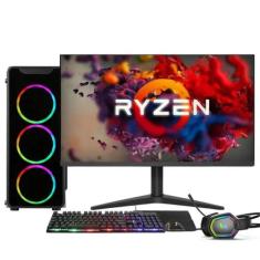 Computador Completo RGB Intel Core i7 16GB SSD 512GB Kit Gamer Monitor