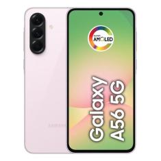 Smartphone samsung galaxy a56 5g 256gb 8gb ram rosa, 256GB, Rosa