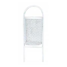 Lixeira Pátios E Parques Redonda Em Tela De Moeda Branca - SANTA EDWIR