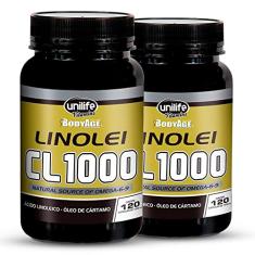 Kit 2 Linolei Cl 1000 Óleo de Cártamo Unilife 120 Cápsulas