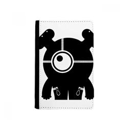 Bolsa de cartão para carteira com porta-passaporte de alienígena monstro alienígena do universo Notecase Burse, Multicolor