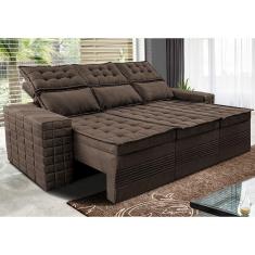 Sofá 3 Lugares Retrátil e Reclinável Cama inBox Senses. 2,00m Velusoft