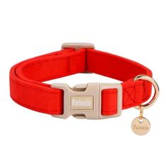 Faleela Coleira para cães - Coleira de algodão fofa e confortável, design leve ajustável com fivela de liberação rápida, para cães pequenos, médios e grandes - vários estilos disponíveis (médio,