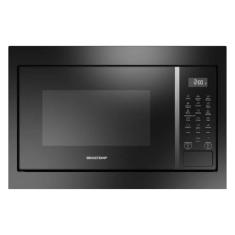 Micro-ondas Brastemp de Embutir 32 Litros Preto com 18 Receitas Pré-Programadas e Design Sofisticado - BM146AE 220V