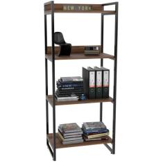 Estante Multiuso 4 Prateleiras Escritório Estilo Industrial Form C01 1