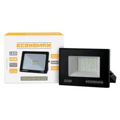 Refletor Economax Led 20W Slim Preto 6,5K 1200H - Kian