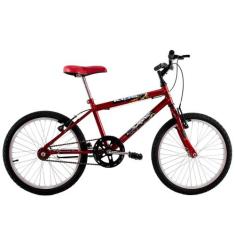 Bicicleta Infantil Aro 20 Masculina Cross Kids Vermelha - Dalannio Bik