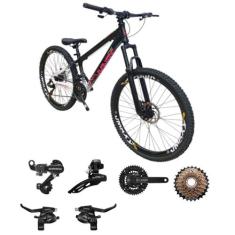 Bicicleta Vikingx Tuff 44 Aro 26 Aluminio 21v Cambio Shimano Transmiss