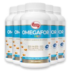Kit 5 Omegafor Family Ômega 3 Vitafor 360 Cápsulas