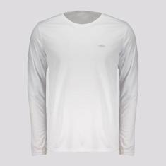Camiseta Manga Longa Olympikus Essential Logo Branca, M