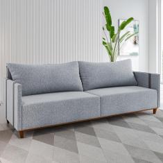 Sofá 3 Lugares 200cm Linho living Mult Viero