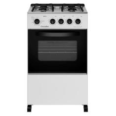 Fogão Esmaltec 4 Bocas Bali 4111 Com Mesa de Inox e Acendimento Manual