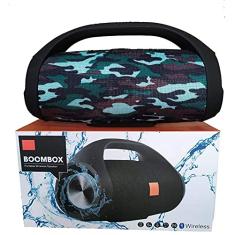 Caixa de Som Boombox Bluetooth Portátil 35 cm Cor:Camuflada