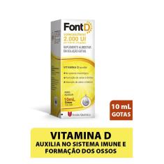 Vitamina D Font D 2000UI Gotas com 10ml União Química 10ml Gotas