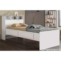 Cama Solteiro Ravena c/ 2 Gavetas Branco - Conquista