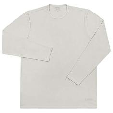 Camiseta Masculina com Proteção Solar UV 50+ Manga Longa Prata Vitho
