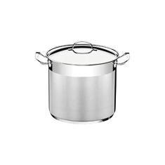 Caldeirão Professional Tramontina em Aço Inox Fundo Triplo com Tampa e Alças 20 cm 5,7 L