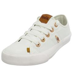 Tênis Coca Cola Miami Town Branco e Cobre - Feminino - 35 - Branco