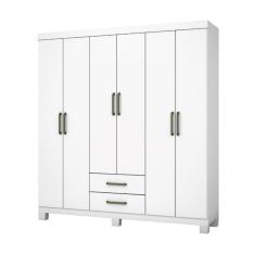 Guarda Roupa Casal A22 6 Portas 2 Gavetas Carioca Móveis